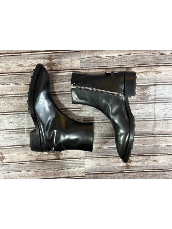 Jil Sander Logo plaque Spazzolato Leather ankle boots sz 39 US 6.5 New $1449 main image 7